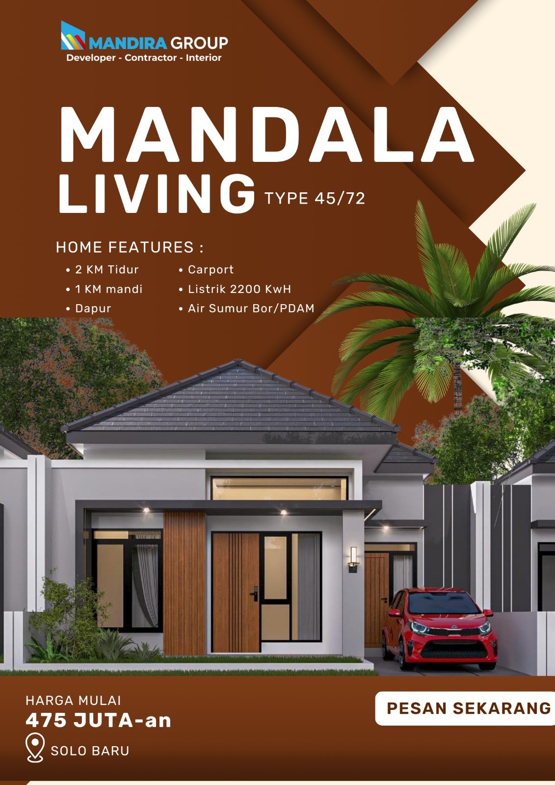 Perumahan Mandala Living 1 Lantai – Solobaru – Jawa Tengah