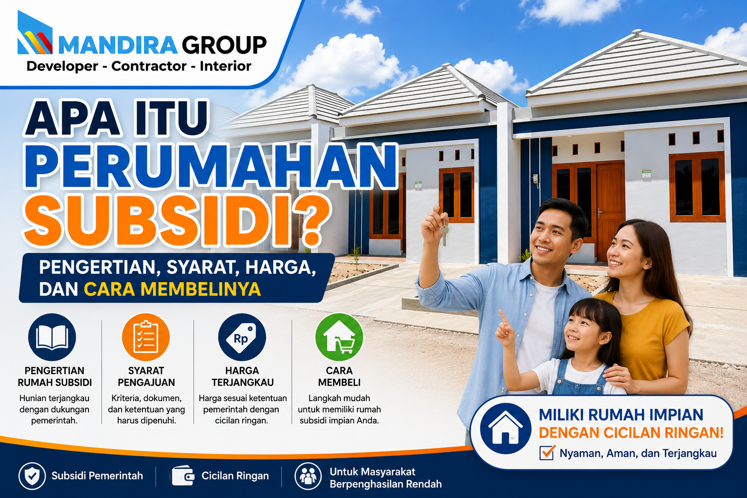 Apa Itu Perumahan Subsidi Pengertian, Syarat, Harga, dan Cara Membelinya