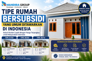 Tipe Rumah Bersubsidi yang Umum Ditawarkan di Indonesia