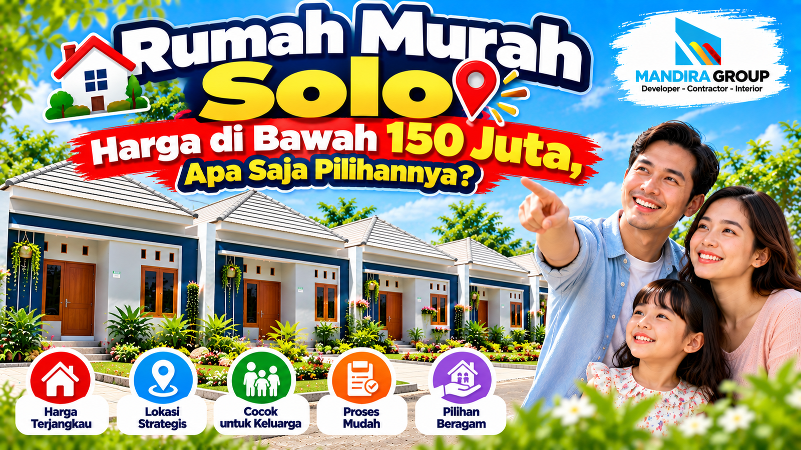 Rumah Murah Solo Harga di Bawah 150 Juta, Apa Saja Pilihannya